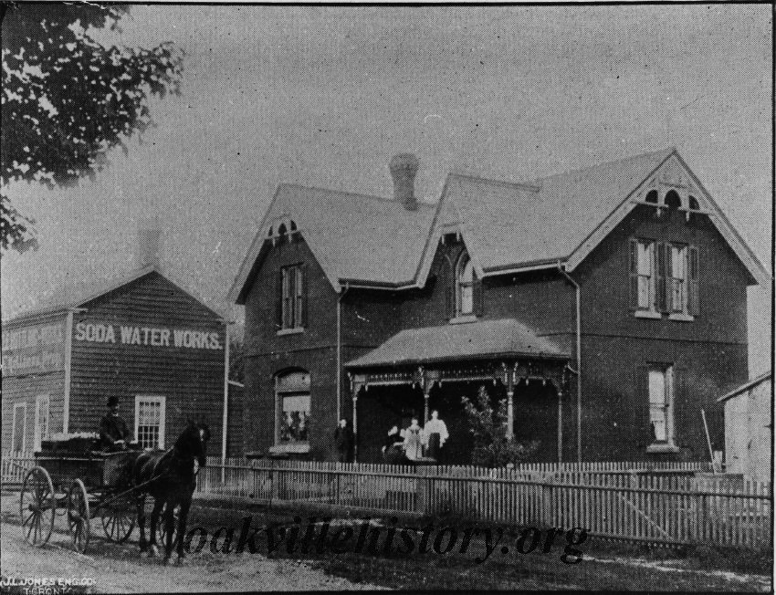 black and white drawing of old house