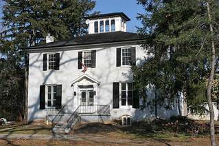 White two story house