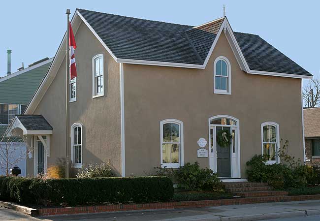 Color photo of small house like inn