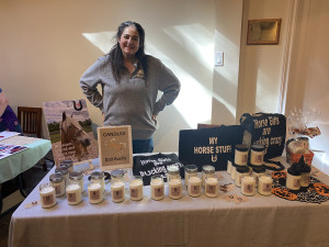 Heart Horse Candle vendor with candles on table