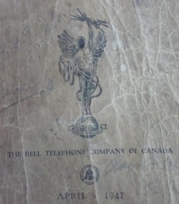 old telephone book cover