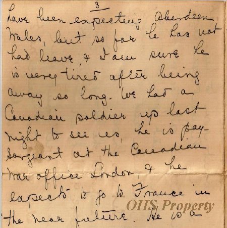 Munro Letters- 1915 Aug 26- from B. Fisher to Gordon Munro