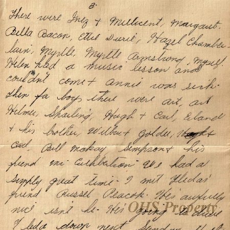 Munro Letters- 1915 Feb 21- from Norma Evans to Gordon Munro