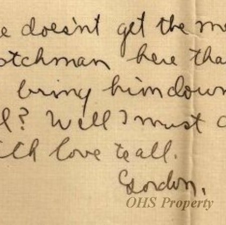Munro Letters- 1915 Mar 12- from Gordon Munro to Jessie Munro