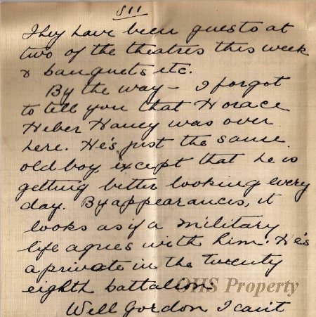 Munro Letters- 1915 Mar 17- from Florence to Gordon Munro