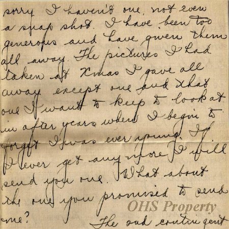 Munro Letters- 1915 Mar 24- from Isabel Cross to Gordon Munro