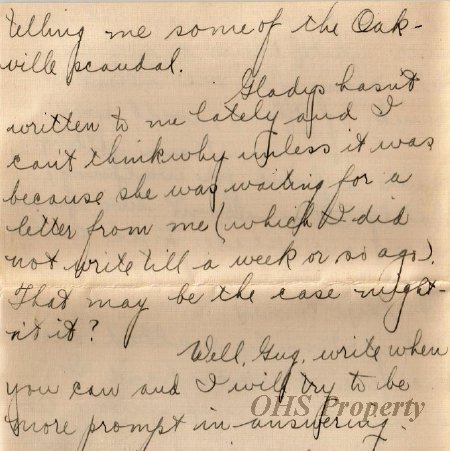 Munro Letters- 1915 Mar 24- from Isabel Cross to Gordon Munro
