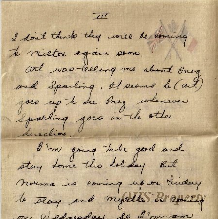 Munro Letters- 1915 Mar 31- from Fleda to Gordon Munro