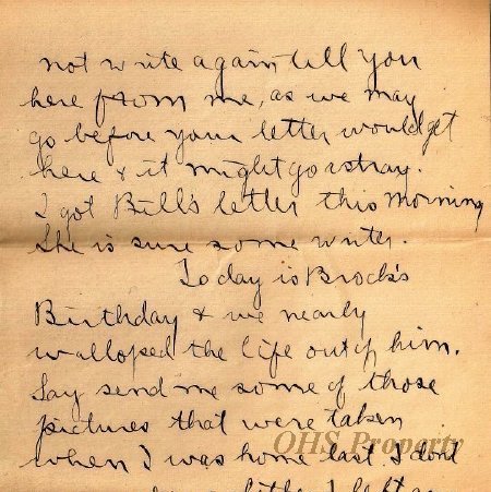 Munro Letters- 1915 May 18- from Gordon Munro to Jessie Munro