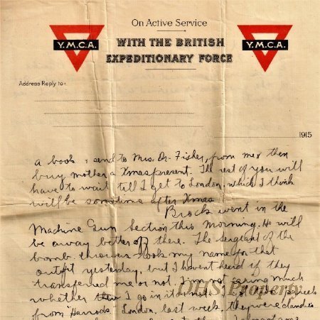 Munro Letters- 1915 Nov 17- from Gordon Munro to Melville Munro
