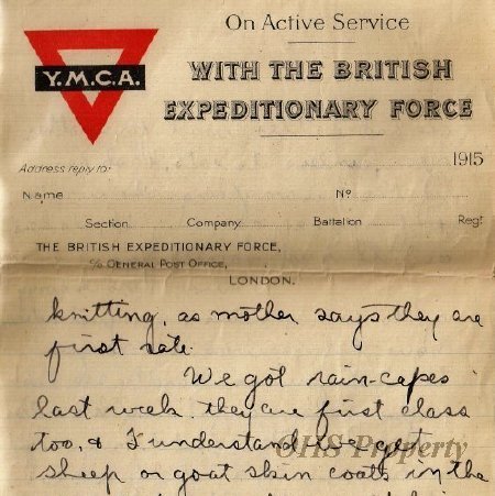 Munro Letters- 1915 Oct. 31- from Gordon Munro to James E. Munro
