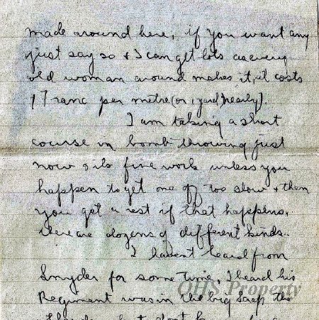 Munro Letters- 1915 Oct 7- from Gordon Munro to Jessie Munro