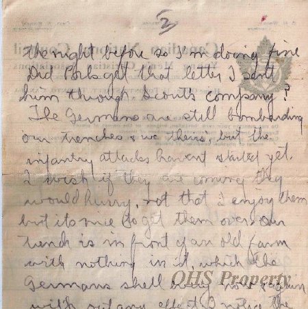Munro Letters- 1915 Sep 10- from Gordon Munro to Ethel Munro