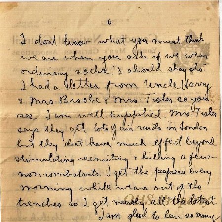 Munro Letters- 1915 Sep 19- from Gordon Munro to Jessie Munro