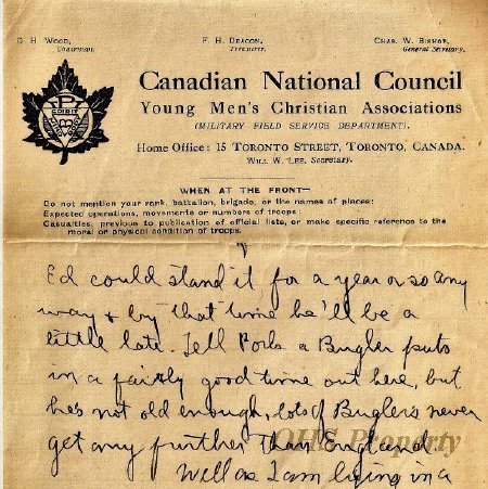 Munro Letters- 1915 Sep 19- from Gordon Munro to Jessie Munro