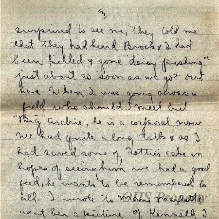 Munro Letters- 1915 Sep 28- from Gordon Munro to Arthur Melville Munro