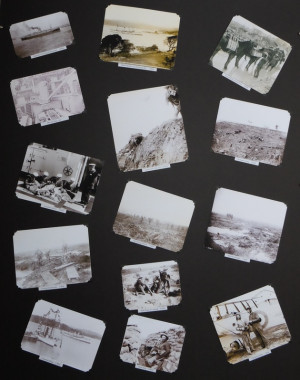 closer montage of post cards taken by soldiers