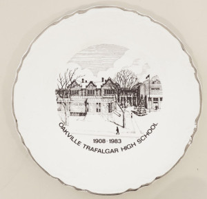 Oakville Trafalgar High School commemorative plate