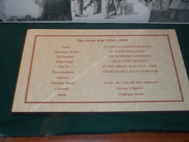 photo of names of those who died