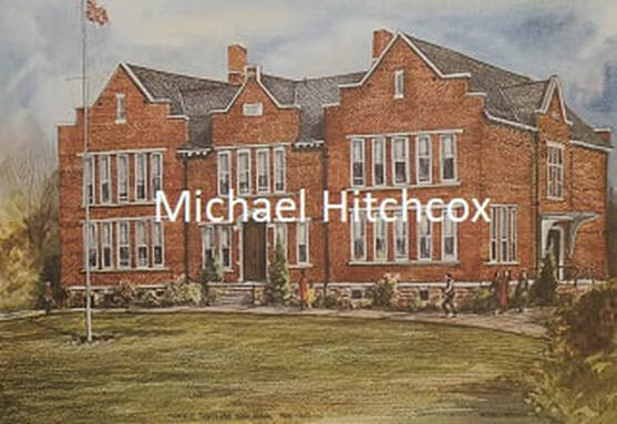 Painting of old Oakville Trafalgar High School